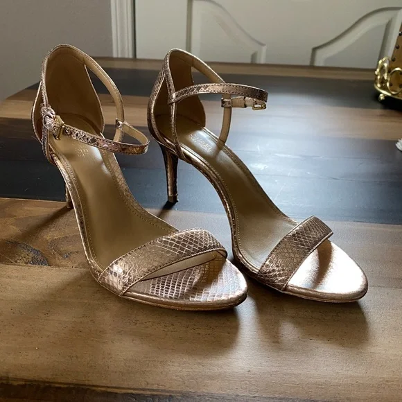 Michael Kors Shoes Rose Gold Michael Kors Heels Poshmark